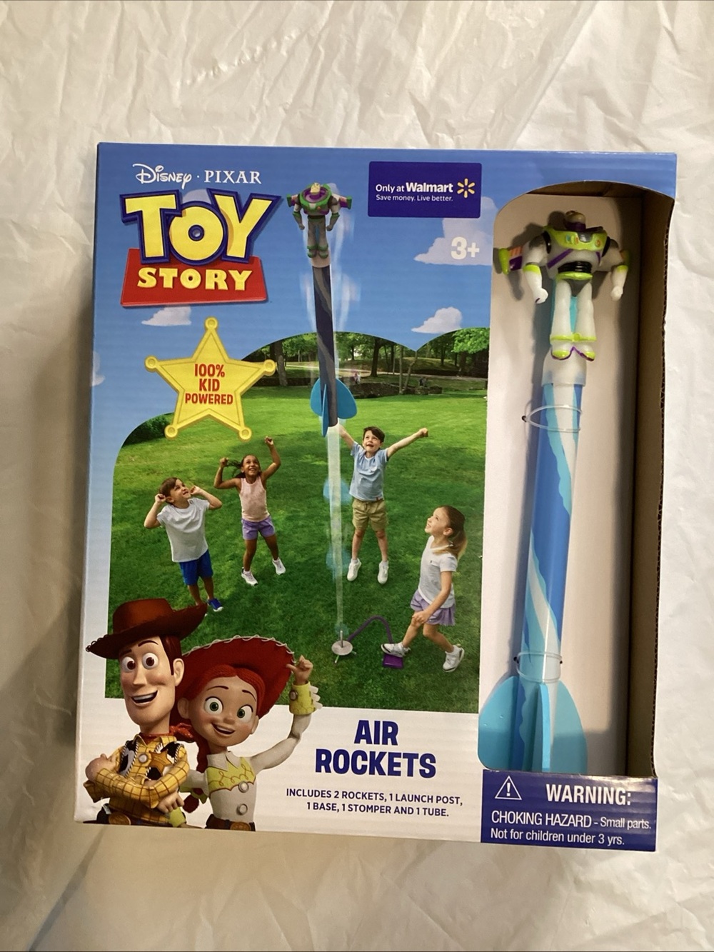 Disney Buzz Lightyear Blue and Green Air Rockets Playset Launcher